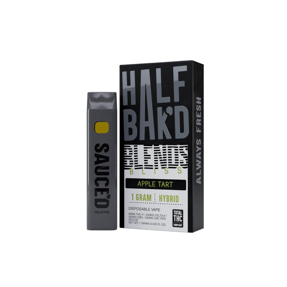 Half Bak'd Bliss Blends Disposable 1G-Apple Tart Hybrid