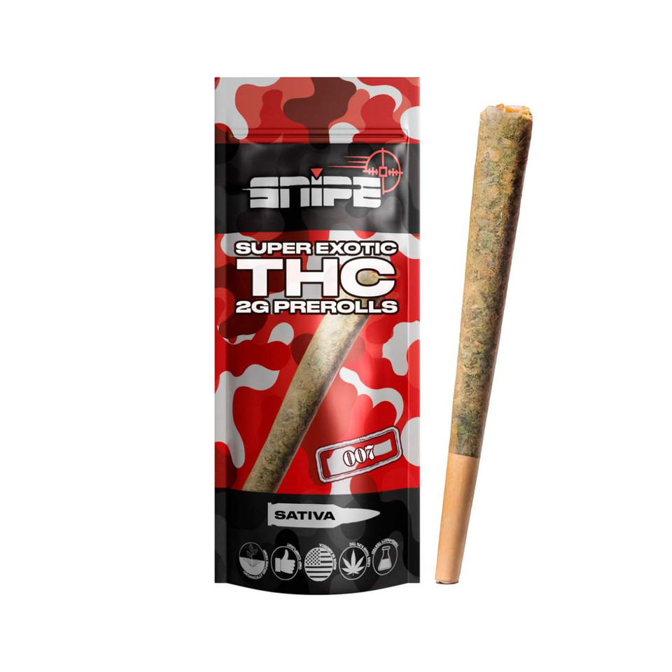 Snipe THCP Naked Prerolls 2G - 1PK 007 Sativa