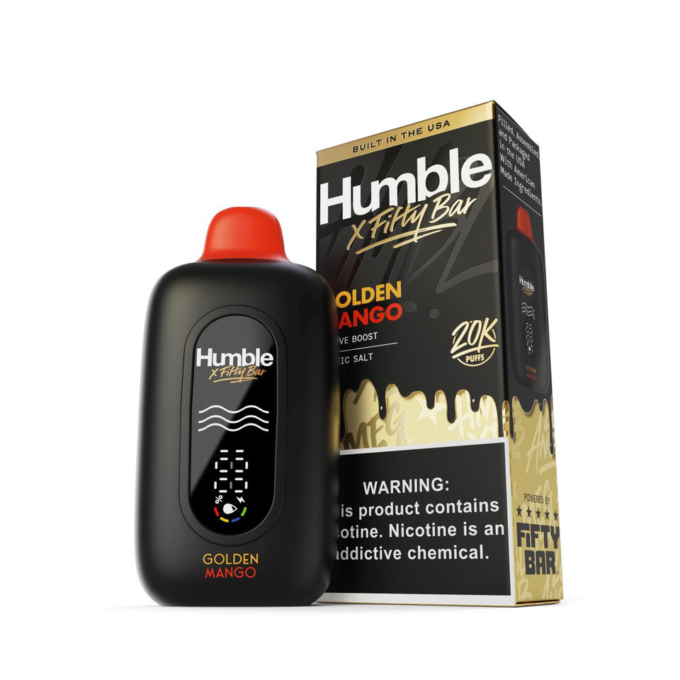 Humble x Fifty Bar 20K Puff Disposable-Golden Mango