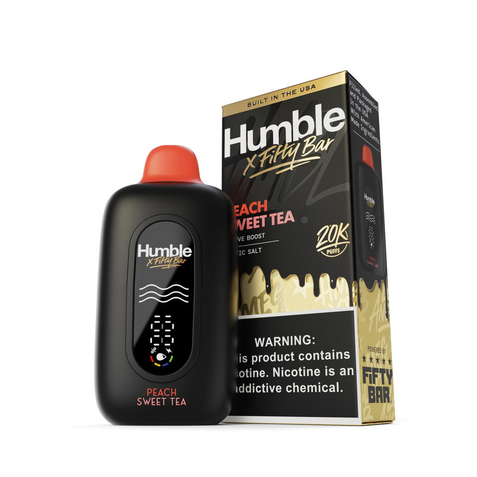 Humble x Fifty Bar 20K Puff Disposable Peach Sweet Tea