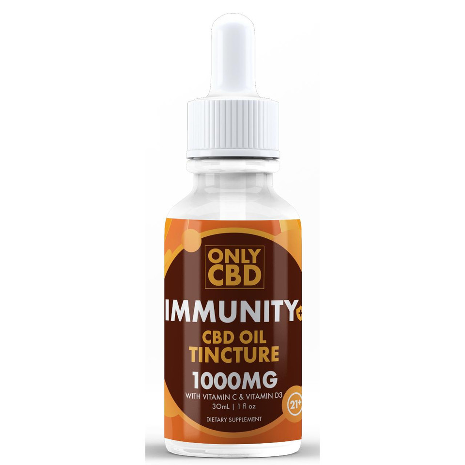 Only CBD Immunity Tincture -VItamin C / D3 1000MG - 30 ML