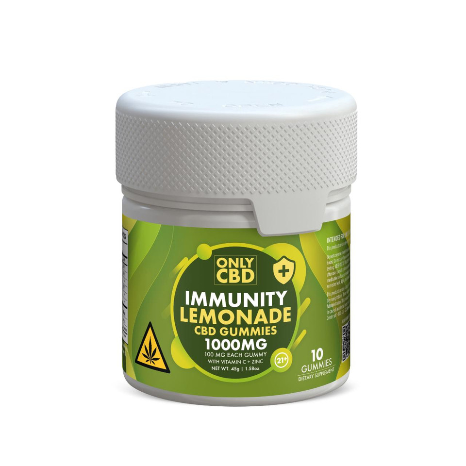 Only CBD Immunity Gummies 1000MG Lemonade