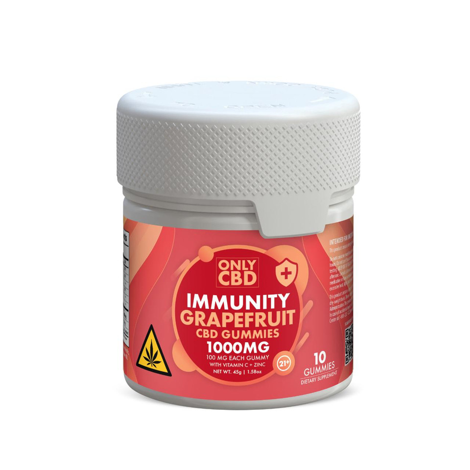 Only CBD Immunity Gummies 1000MG GrapeFruit