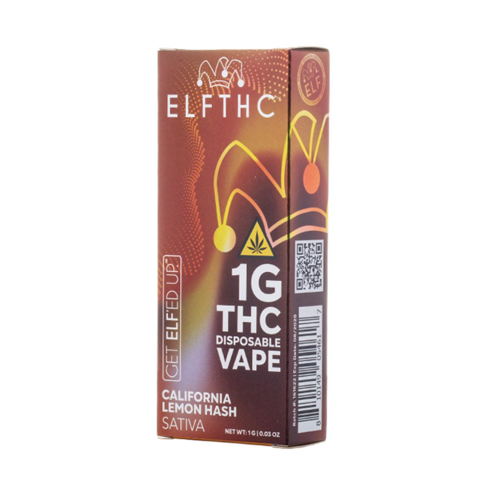 ELF THC Disposable Vape 1G-California Lemon Hash Sativa