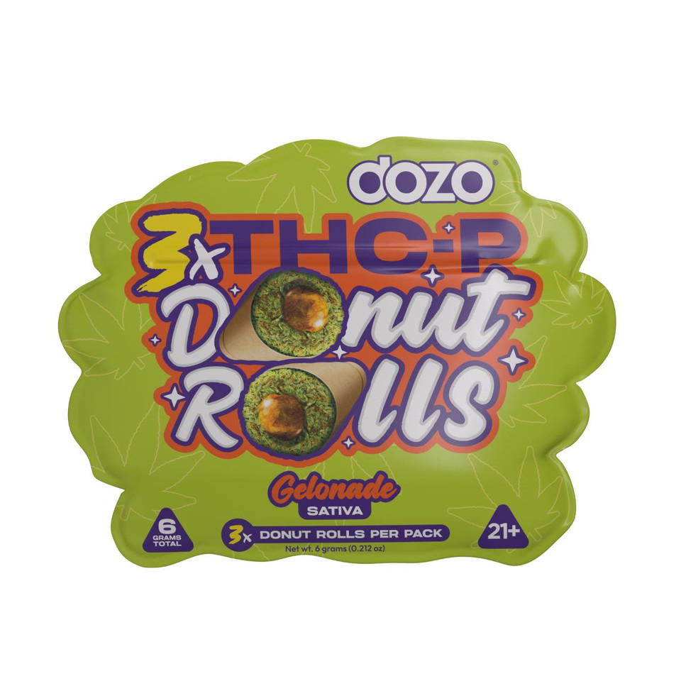 DOZO THCP Donut Roll Prerolls 2G 3CT-Gelonade Sativa