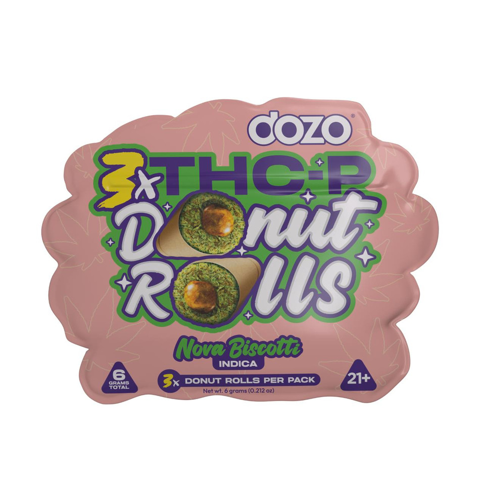 DOZO THCP Donut Roll Prerolls 2G 3CT-Nova Biscotti Indica