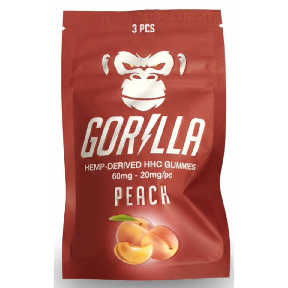 Gorilla HHC Gummies 60MG - 3PC Peach