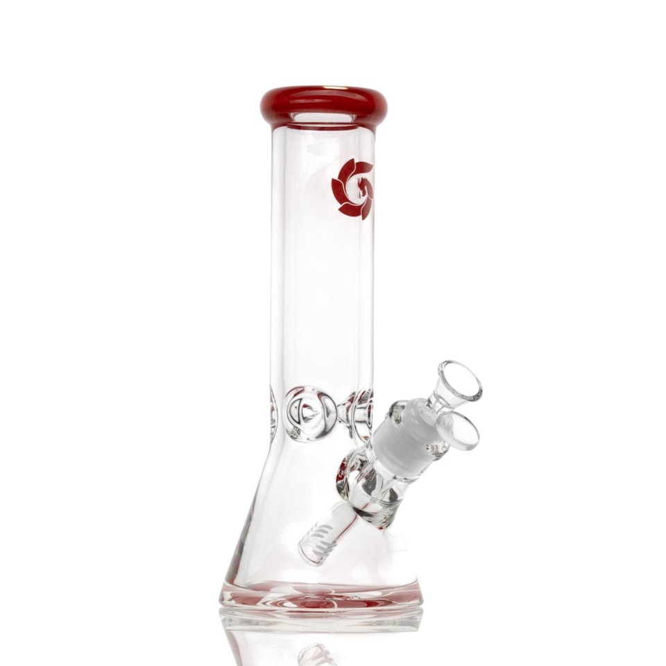 Hillside Water Pipes Beaker 9MM-RED