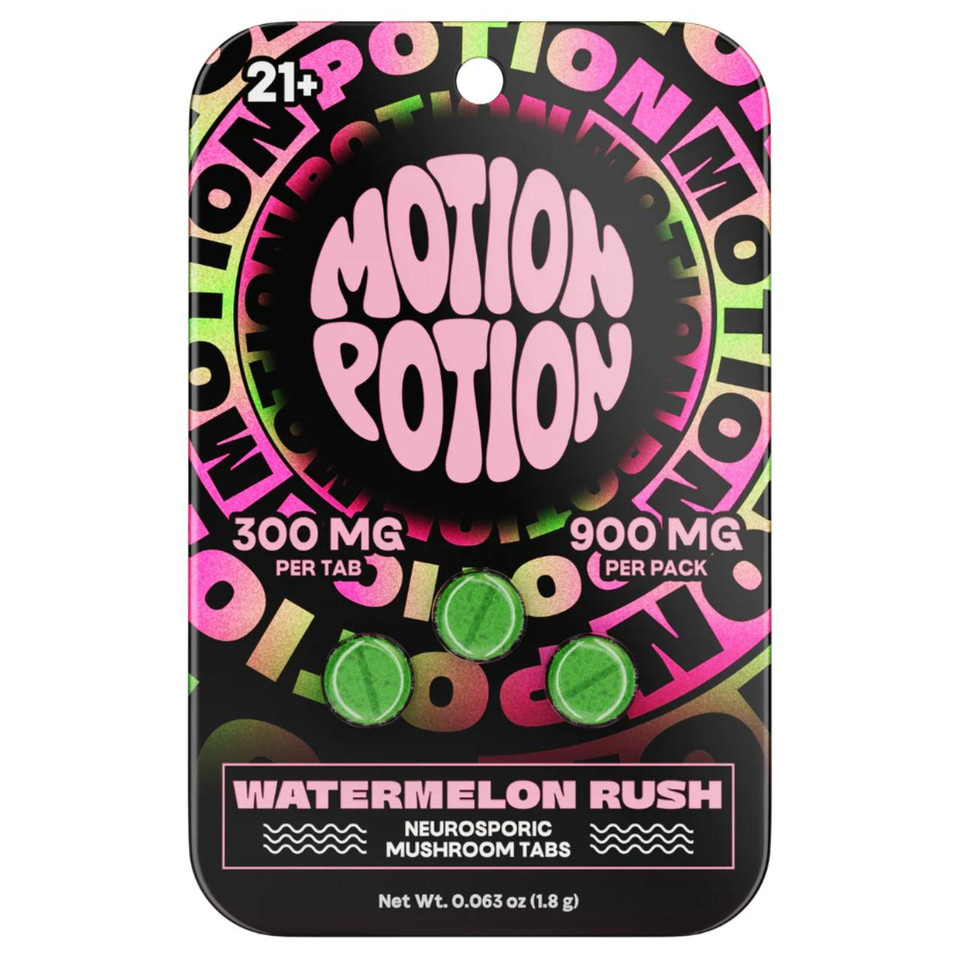 Motion Potion Mushroom Tablets 900MG – 3CT Watermelon Rush
