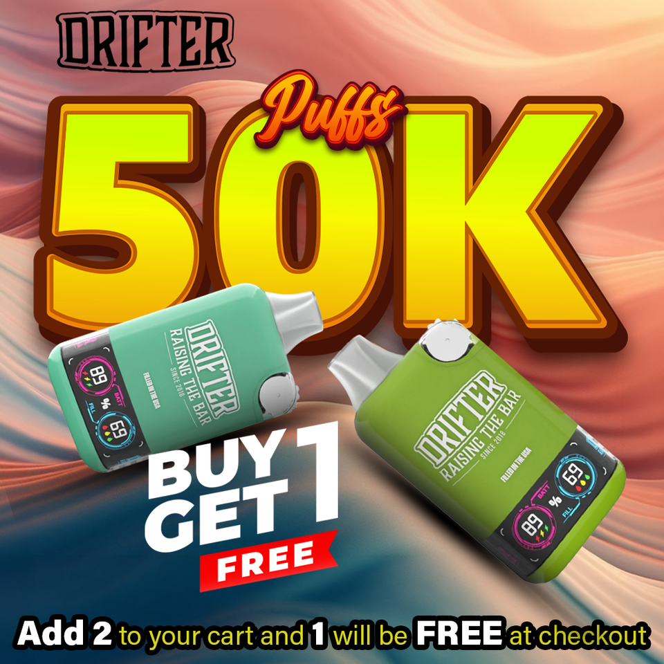 Drifter Bar Disposable | 50K Puffs - Buy 1 Get 1 Free