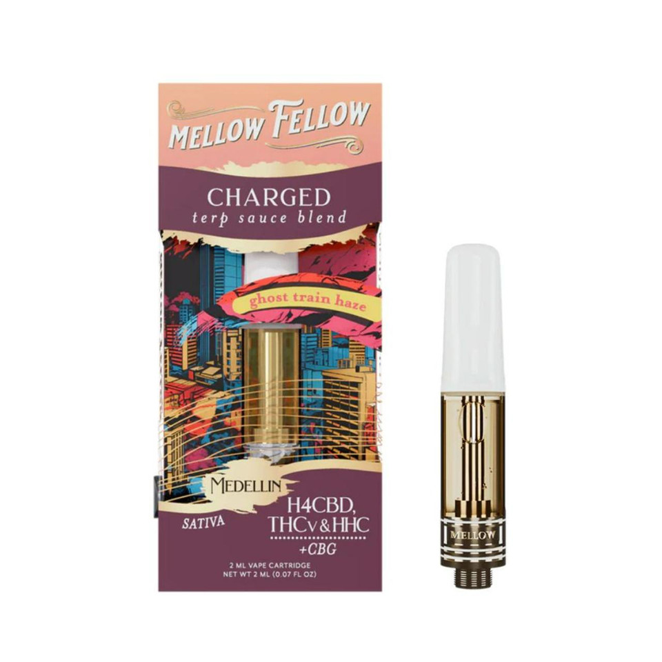 Mellow Fellow Terp Sauce Blend Cartridges 2ML Ghost Train Haze Sativa