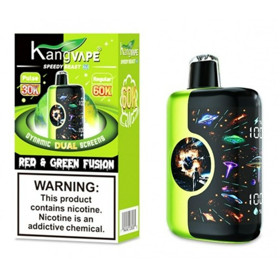 Kangvape Speedy Beast X 60K Puff Disposable Red & Green Fusion
