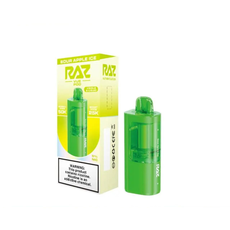 Geek Vape Raz VUE 50K Replacement Pod Cartridge 1PK-Sour Apple Ice