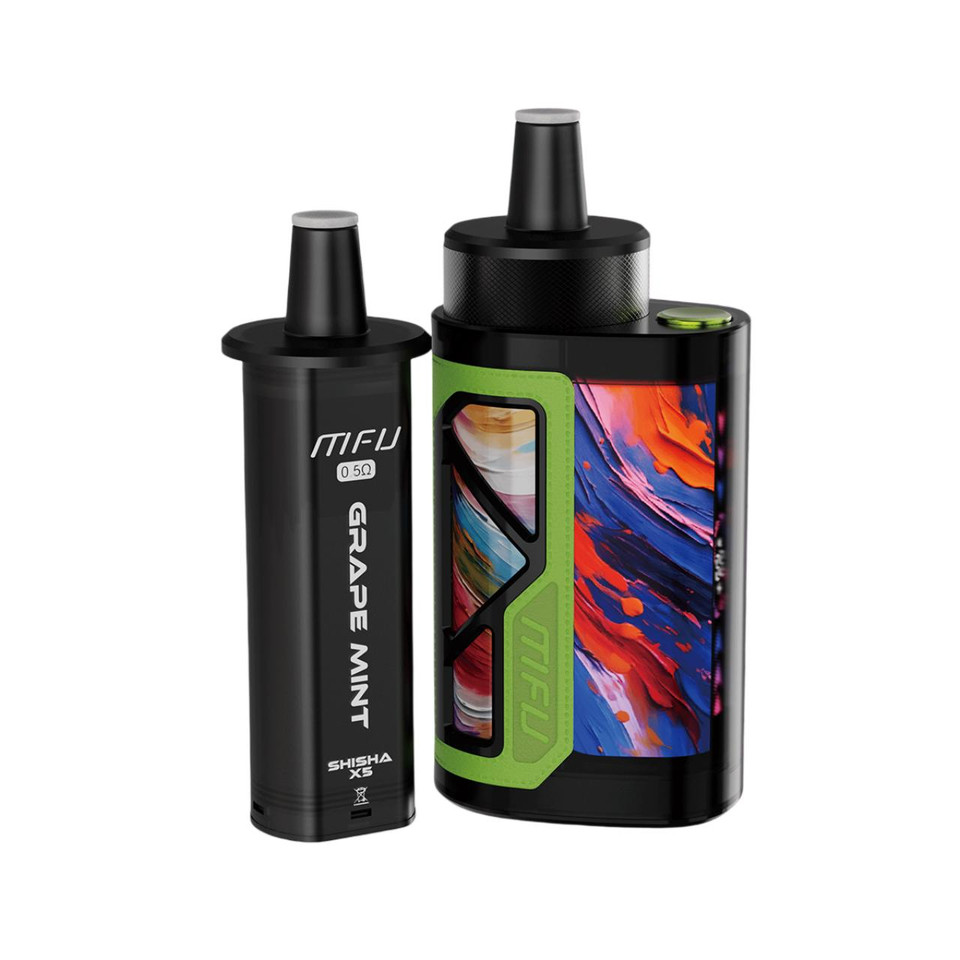 MFU SHISHA X5 Hookah 70K Puff Disposable Grape Mint