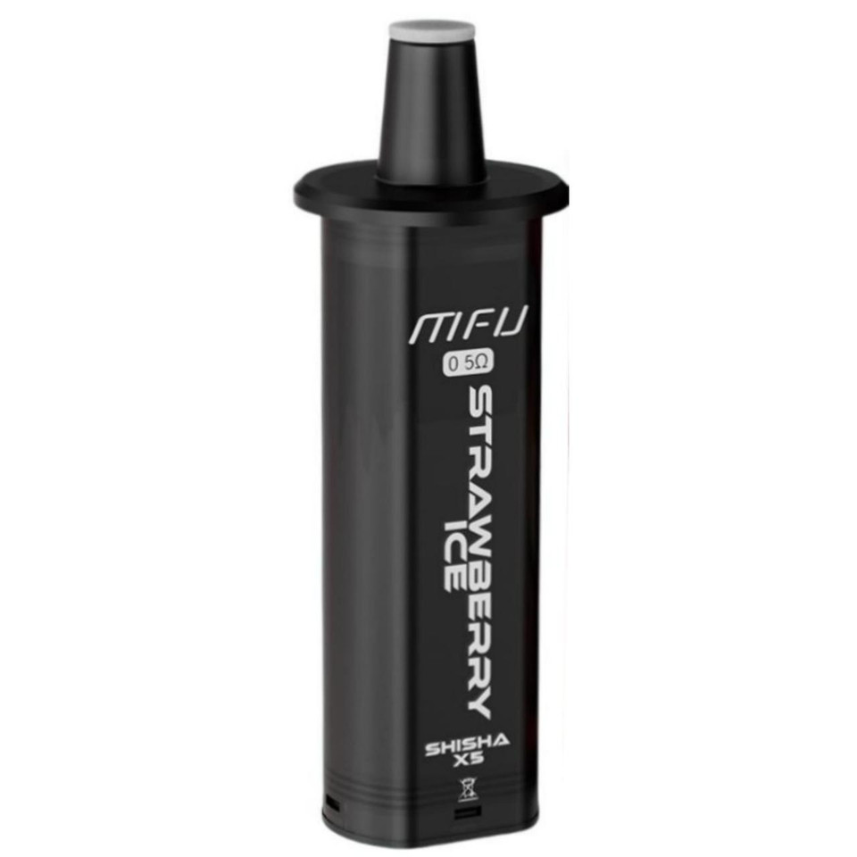 MFU SHISHA X5 Hookah 35K Replacement Pod - 1PK Strawberry Ice