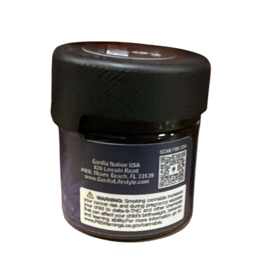 Gorilla THCP Flower 3.5G Back