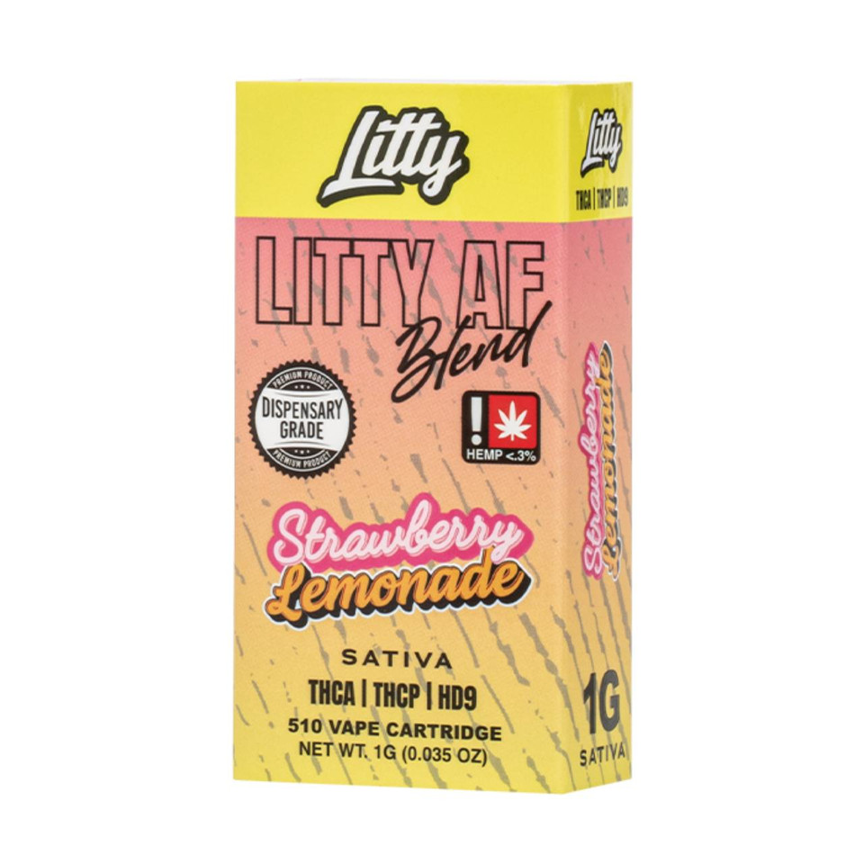 Litty THCA THCP HD9 AF Blend Cartridge 1G-Strawberry Lemonade Sativa