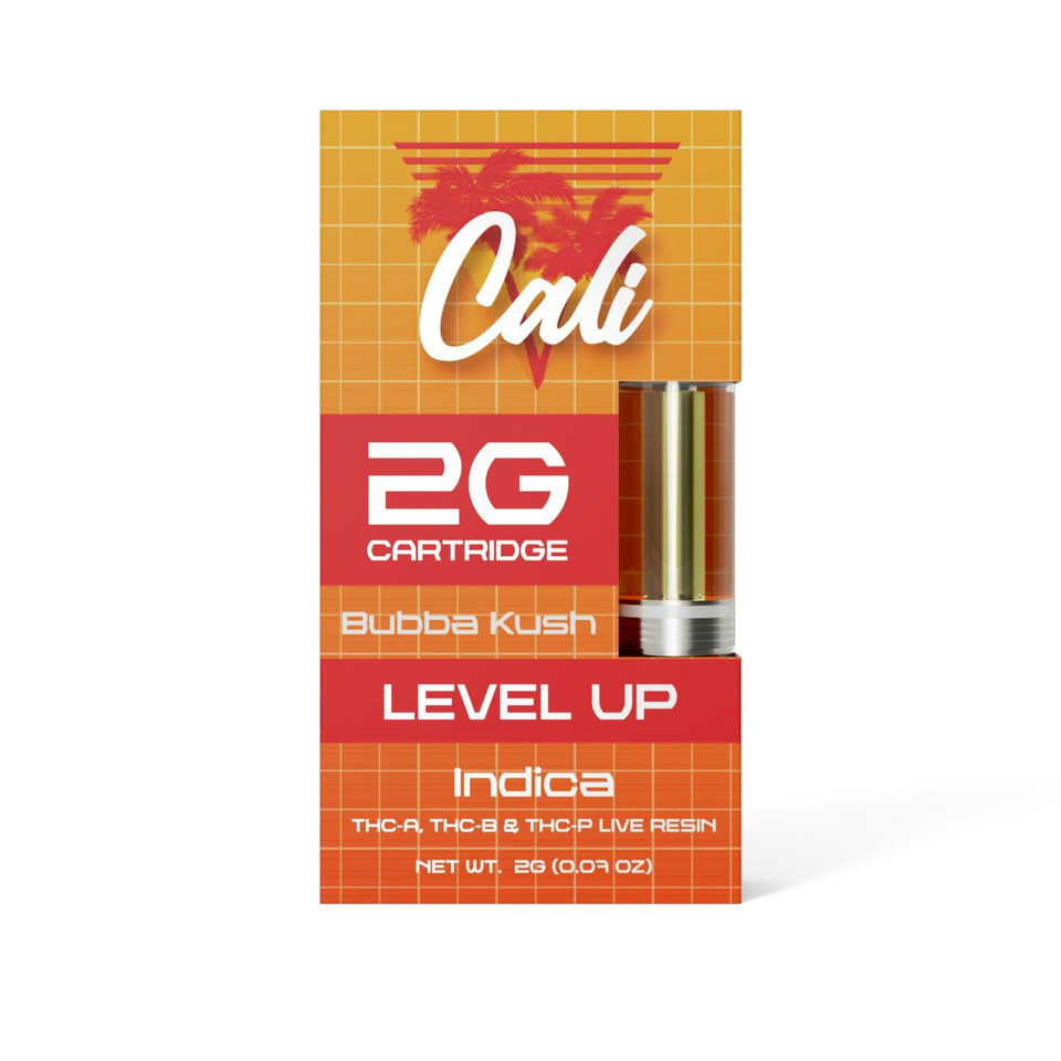 Cali Extrax THC-A THC-P Level Up Cartridge 2G-Bubba Kush