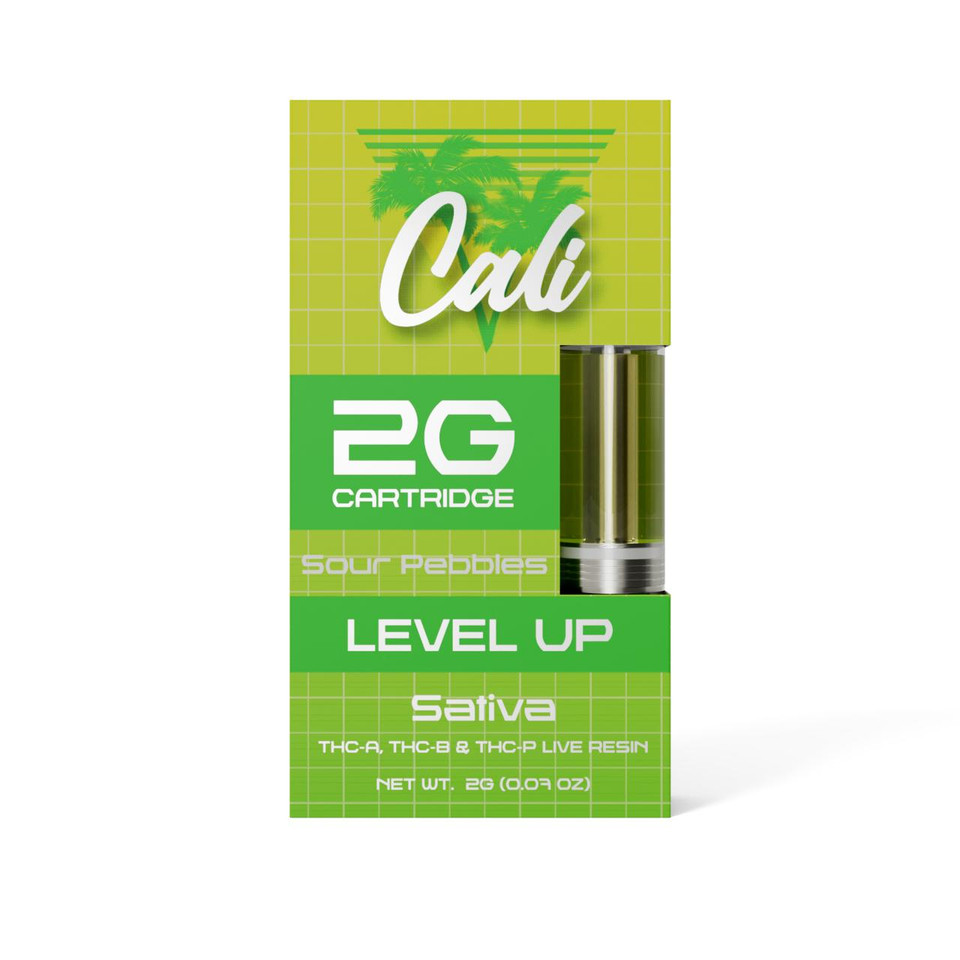 Cali Extrax THC-A THC-P Level Up Cartridge 2G-Sour Pebbles