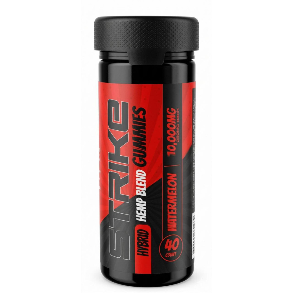 Strike THCP Blend Gummies 10000MG-40CT Watermelon Hybrid