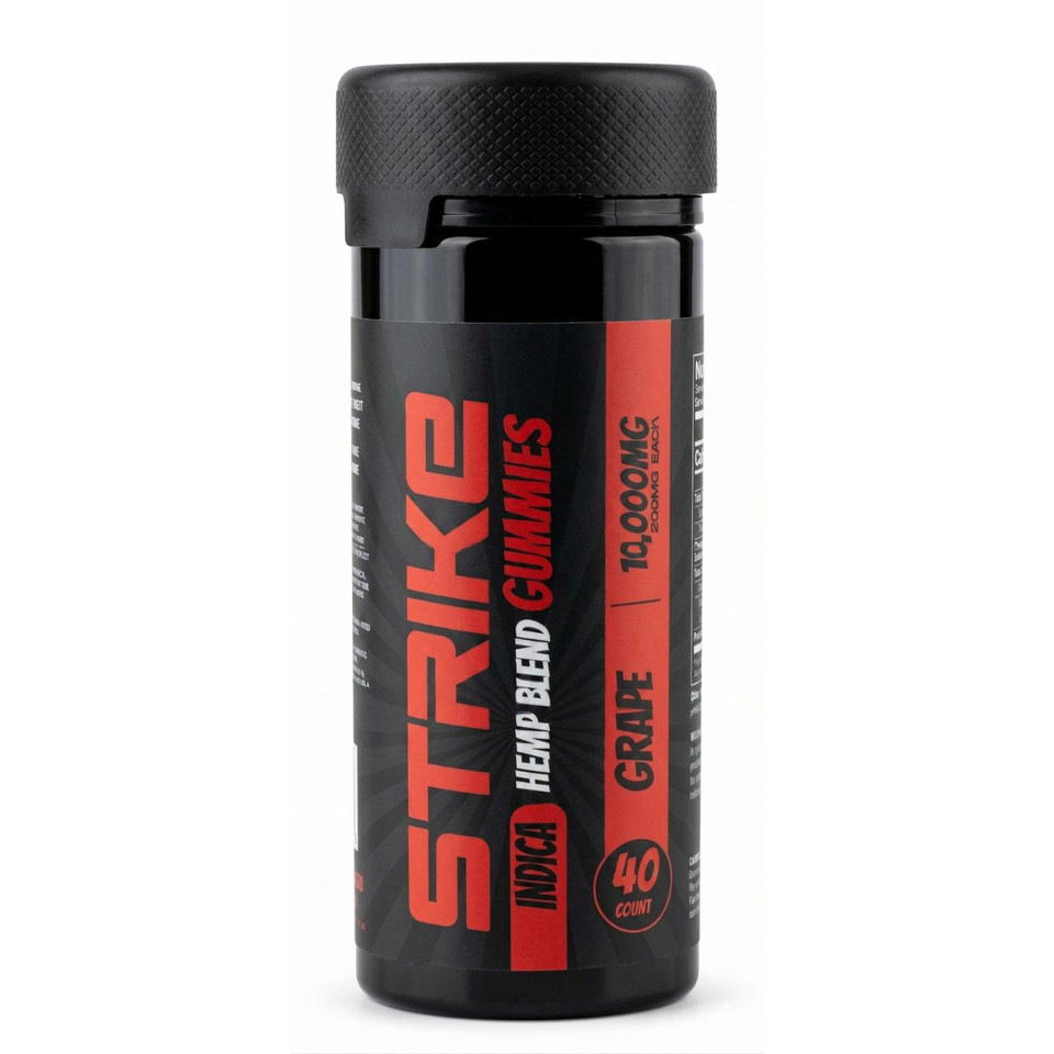 Strike THCP Blend Gummies 10000MG-40CT Grape Indica