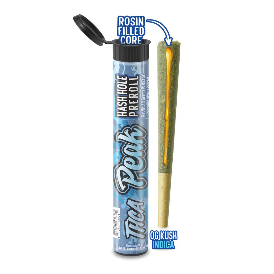 Peak THCA Hash Hole Prerolls 1.5G 1CT- OG KUSH INDICA