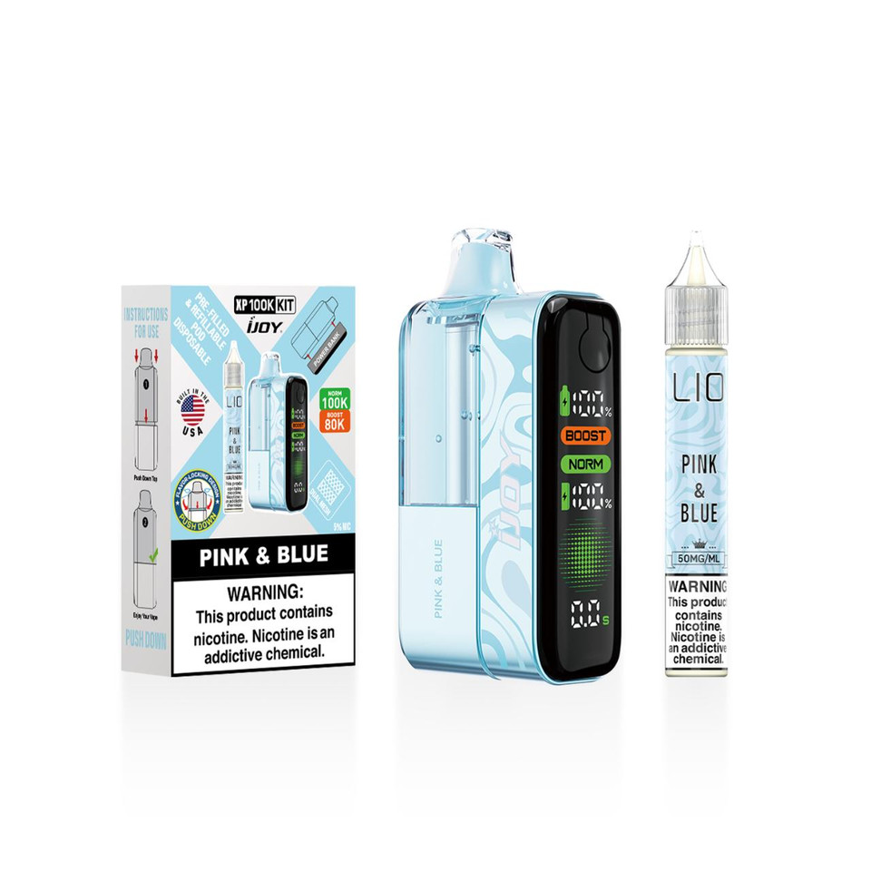IJoy XP100K Puff Disposable Kit 15ml Bottle-pink & blue