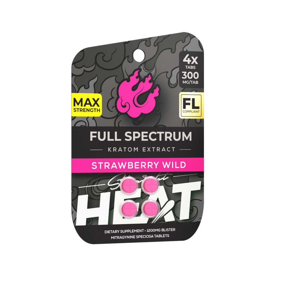 HEAT Full Spectrum Kratom Extracts 4CT-STRAWBERRY WILD