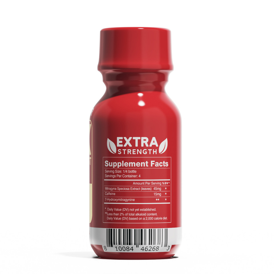 KRX Extra Boost Kratom Shot 30ML Back