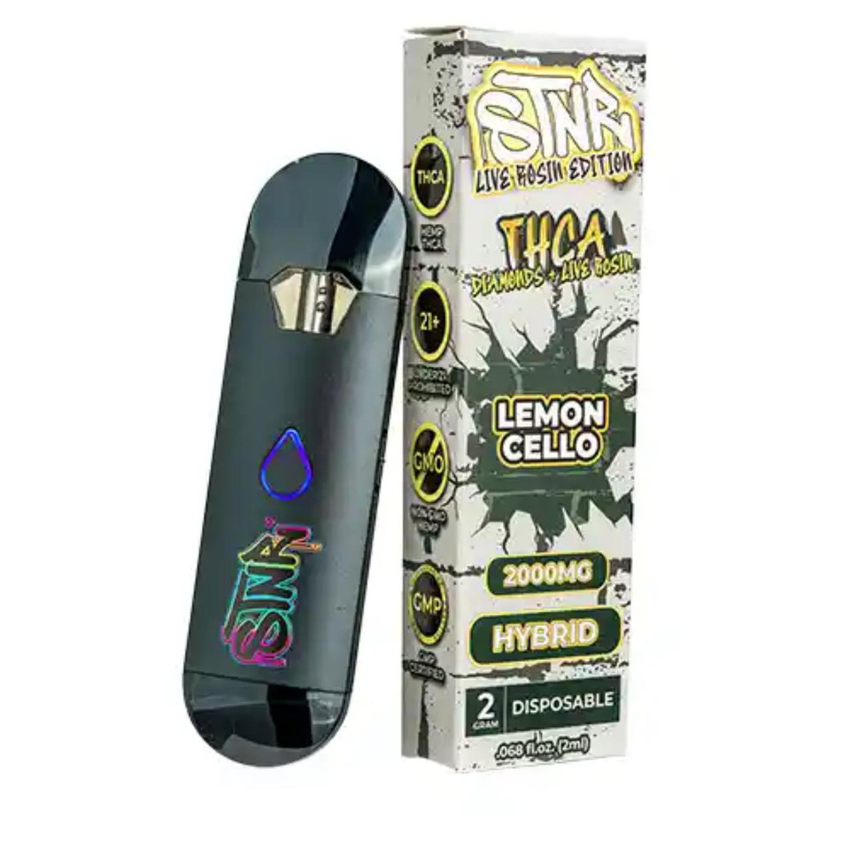 STNR THC-A Diamonds & Live Rosin Edition Disposable 2G-Lemoncello