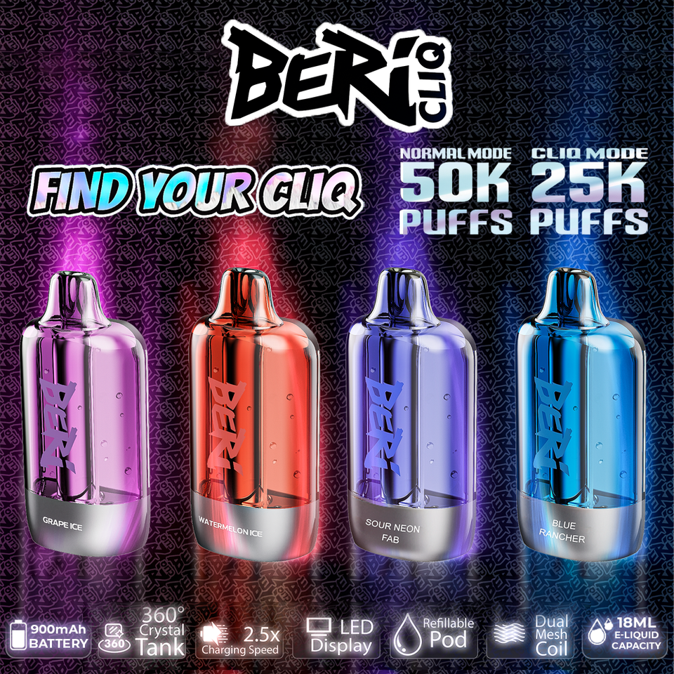 Beri Cliq Disposable Kit  50K Puffs