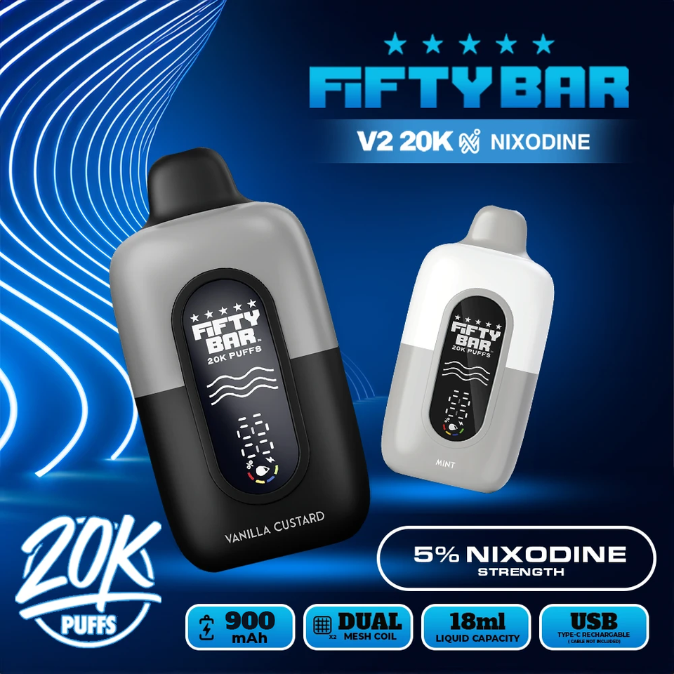 Fifty Bar Nixodine V2 20000 Puff Disposable
