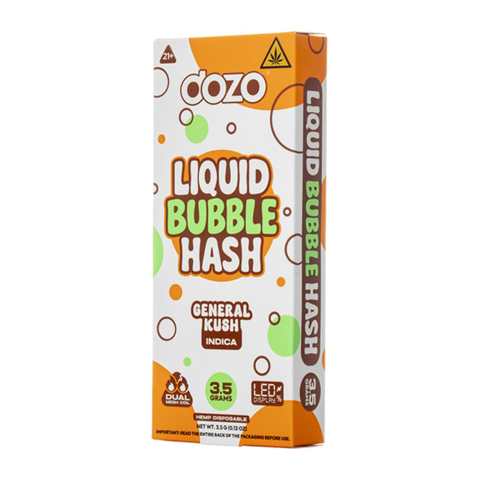 Dozo Liquid Bubble Hash Disposable 3.5G-General Kush Indica