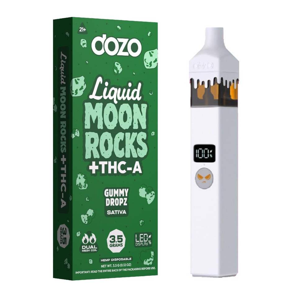 Dozo THC-A Liquid Moon Rock Disposable-Gummy Dropz Sativa