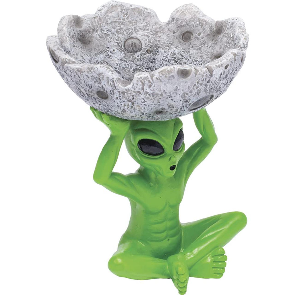 FUJIMA ASHTRAY-ALIEN WITH HALF MOON LT228