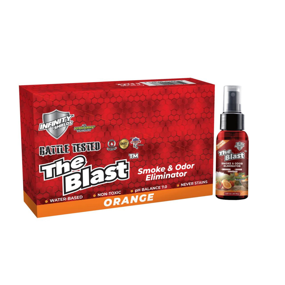 Infinity Shields The Blast Smoke & Odor Eliminator Spray - 6ct Orange