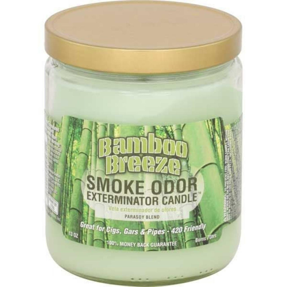 smoke odor 13oz candle Bamboo Breeze