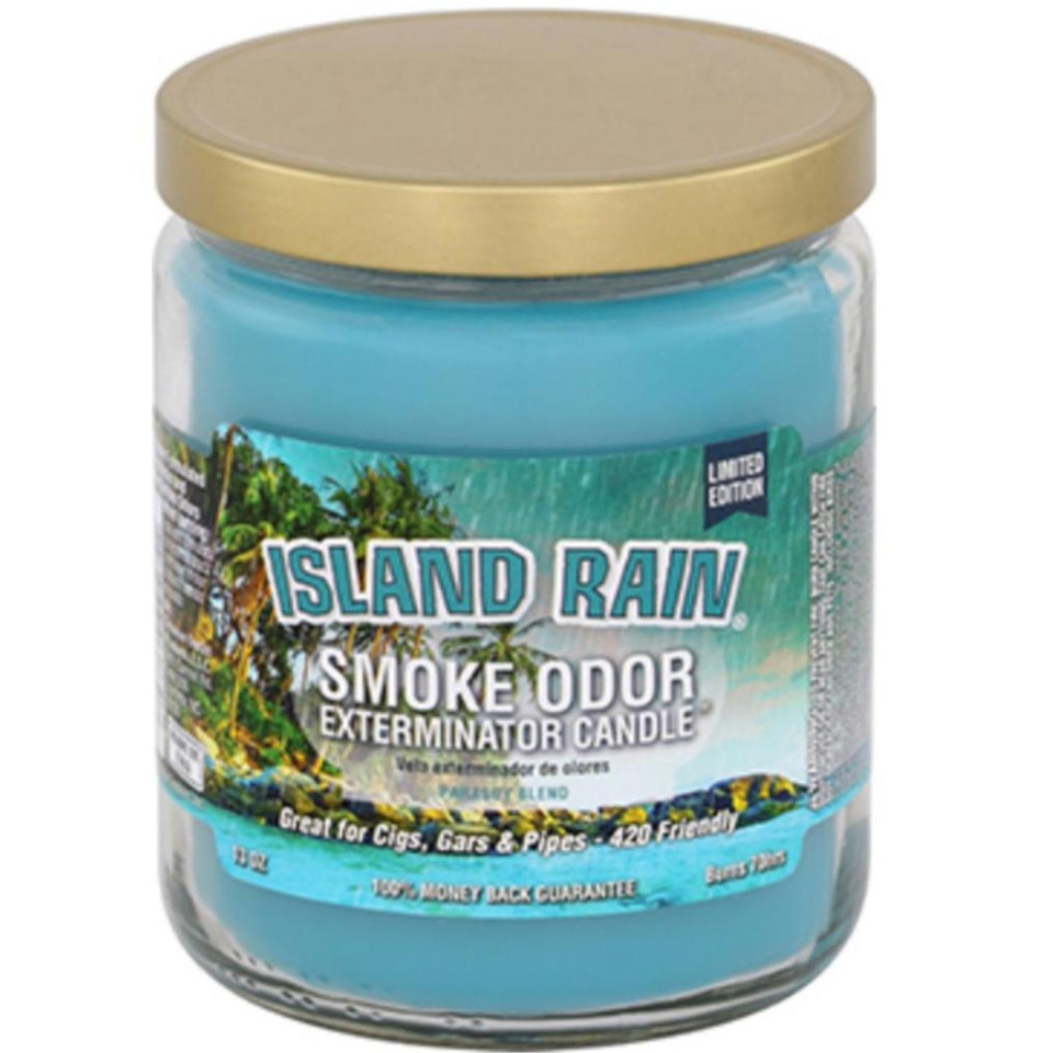 smoke odor 13oz candle Island Rain