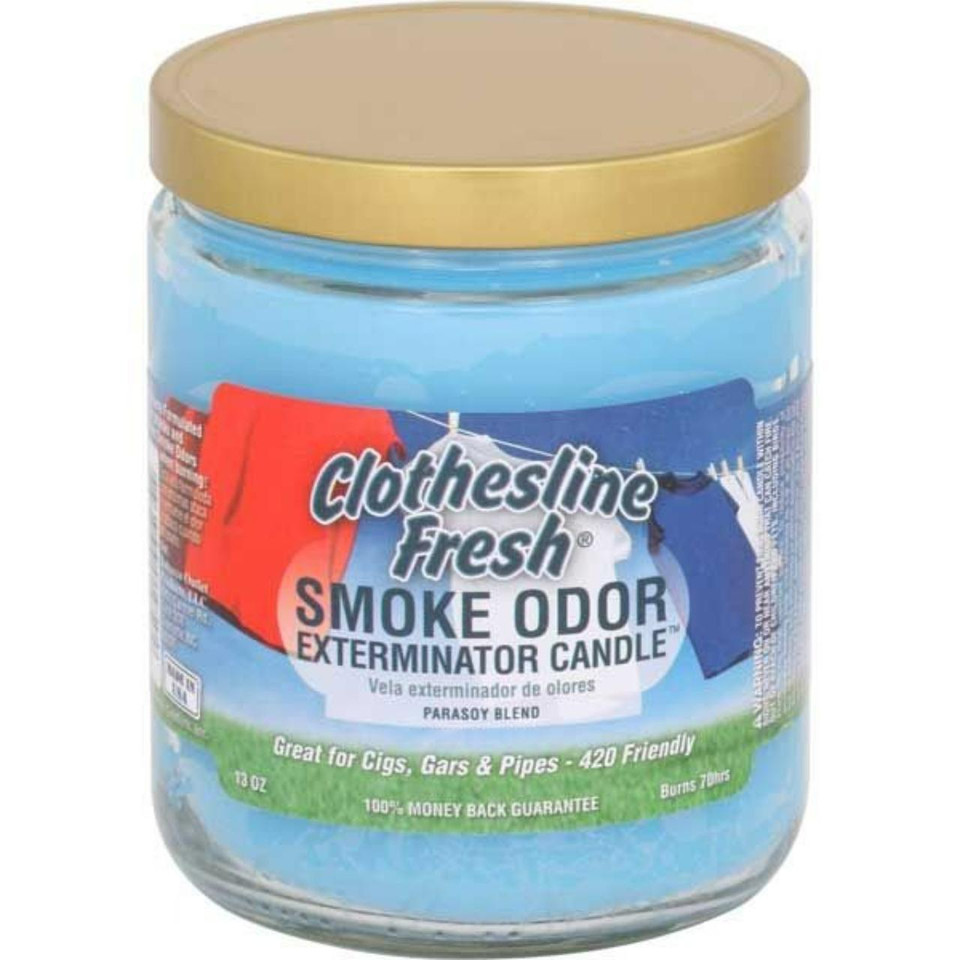 smoke odor 13oz candle Cool Cucumber & Honeydew