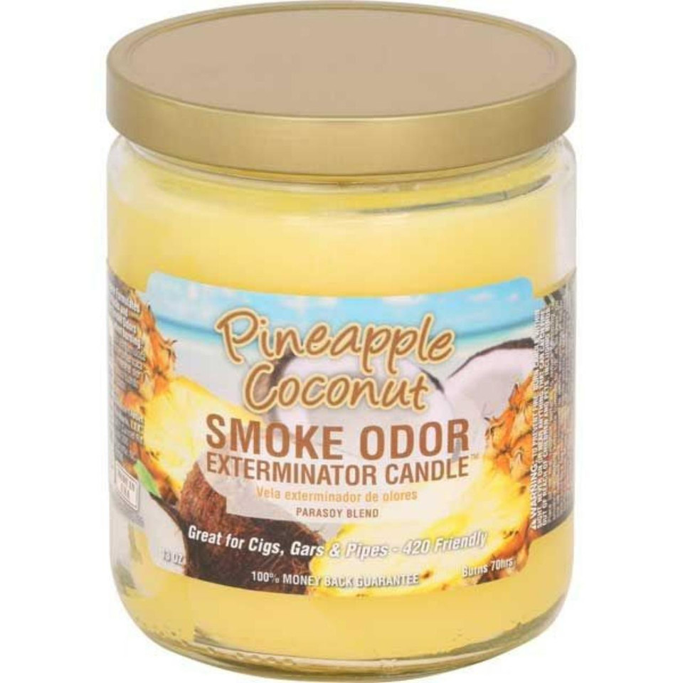 smoke odor 13oz candle Pineapple Coconut