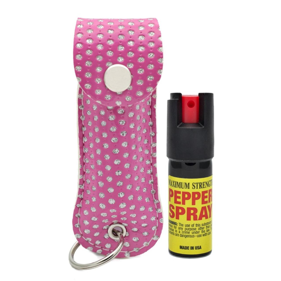 Cheetah Pepper Spray-Pink Bling