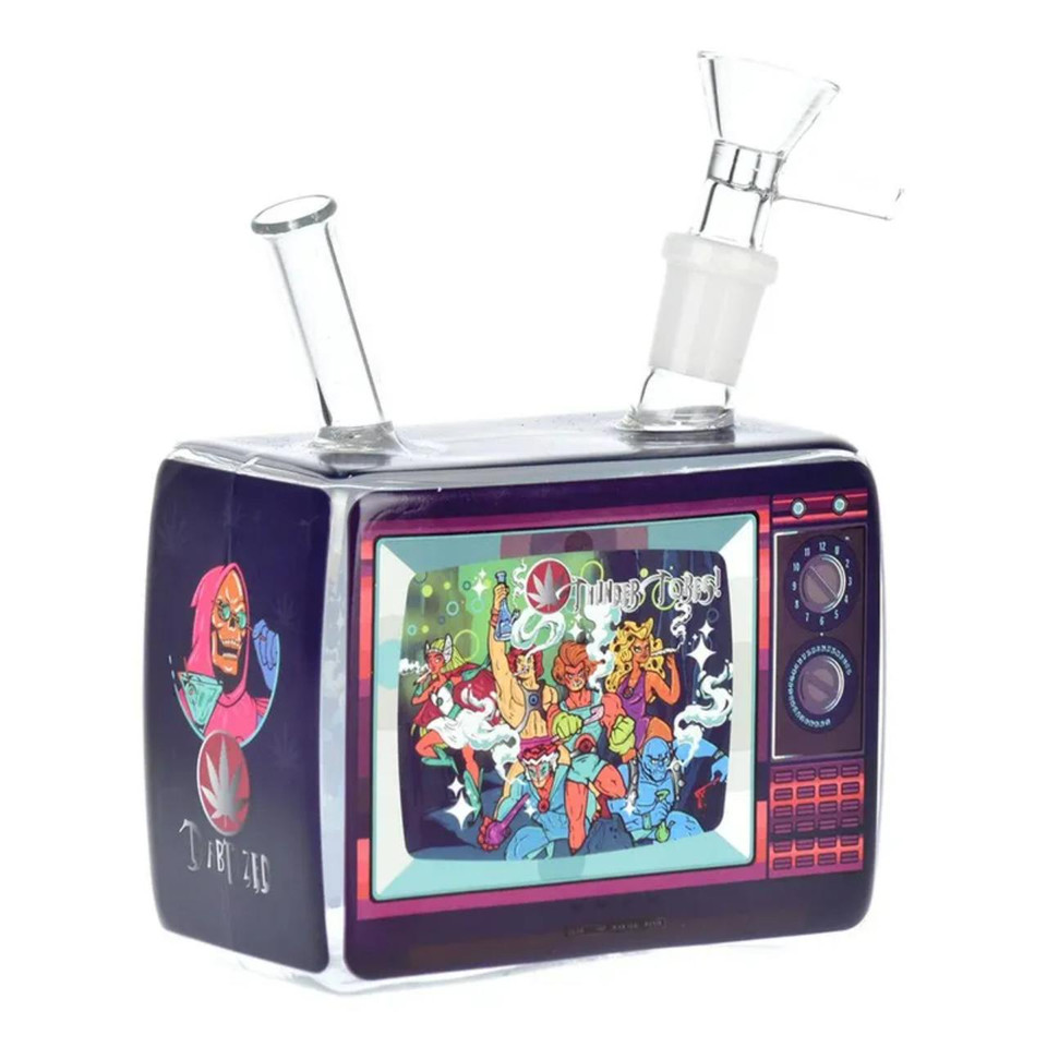 Trippy Vision Retro TV Water Pipe With Led