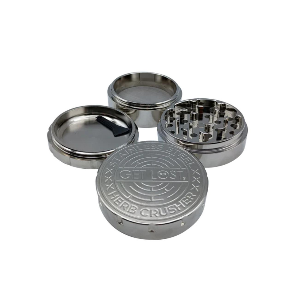 Get Lost Stainless Steel Grinder Silver