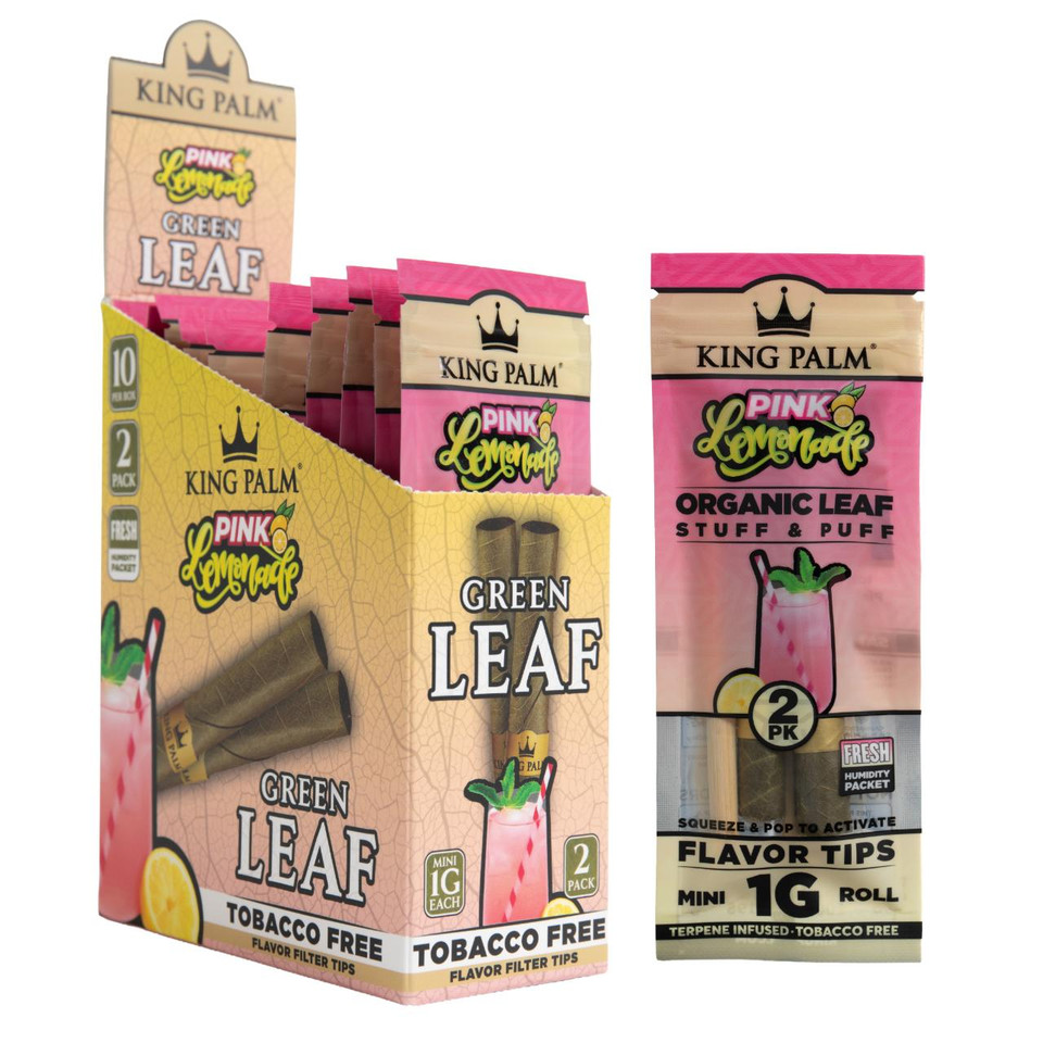 King Palm Mini Rolls 20PK 2CT-Pink Lemonade