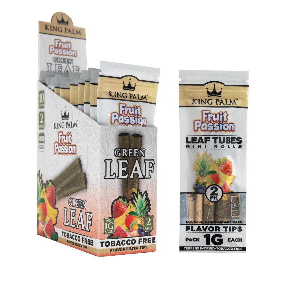 King Palm Mini Rolls 20PK 2CT-Fruit Passion