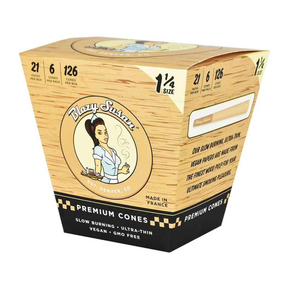 BLAZY SUSAN CONES UNBLEACHED - 1 1/4 - 21PK