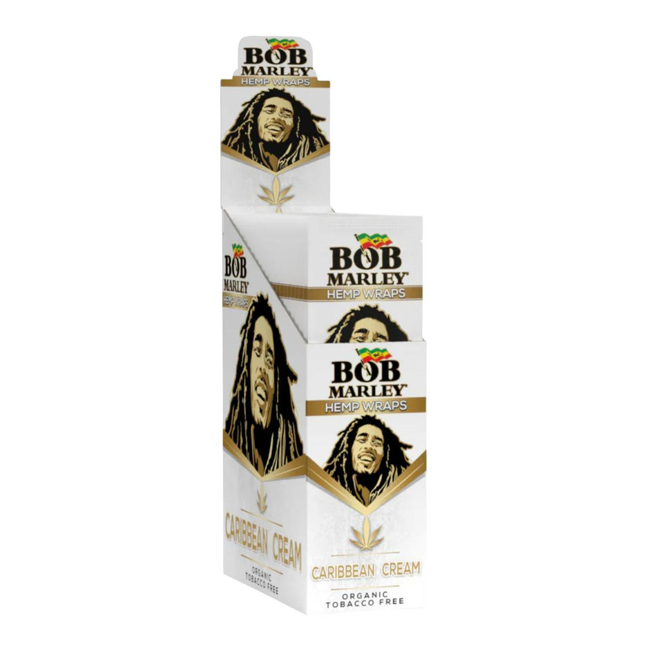 BOB MARLEY HEMP WRAPS -25CT CARIBBEAN CREAM