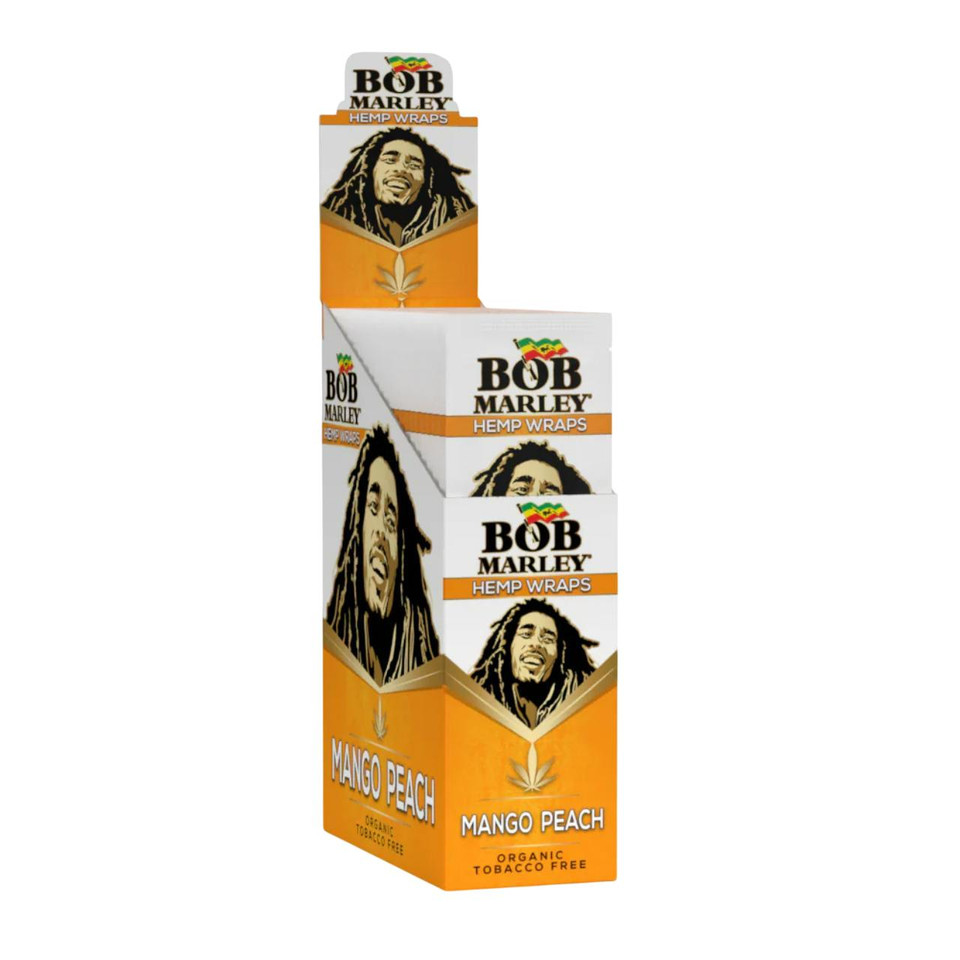 BOB MARLEY HEMP WRAPS -25CT MANGO PEACH