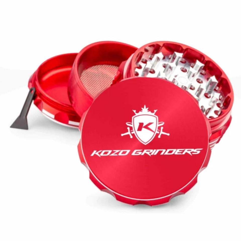 KOZO GRINDER M1- 3 Inch ALUMINUM 4CT-RED