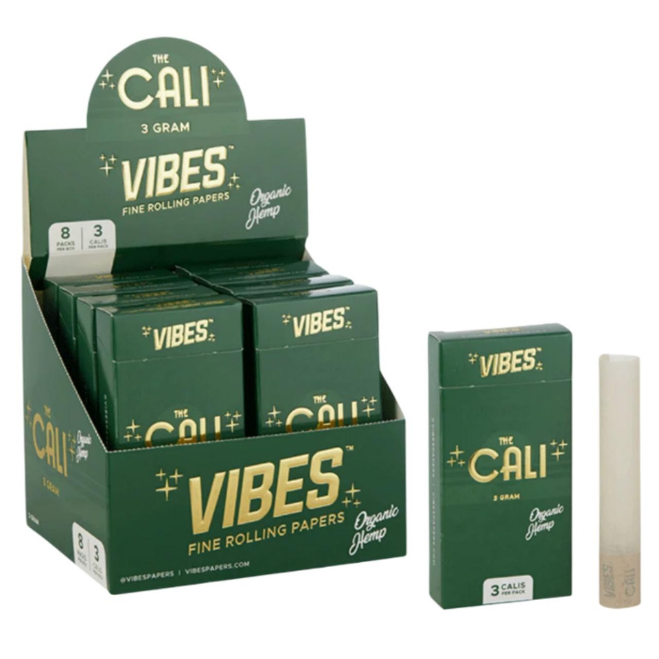 VIBES CALI 3 GRAM-8PK ORGANIC HEMP